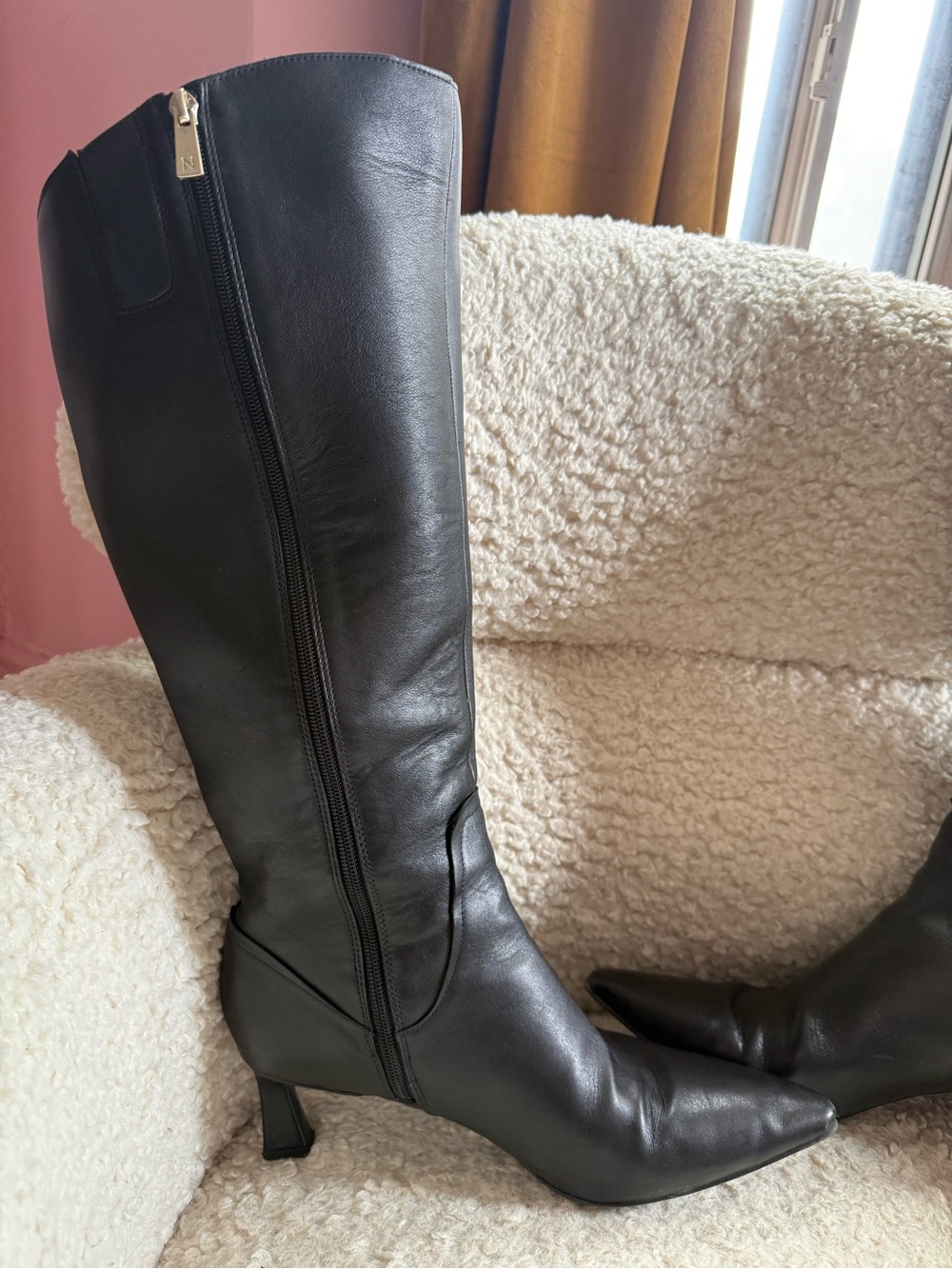 Naturalizer Deesha Knee-high Boots in Black Leather - Picture 7 of 12